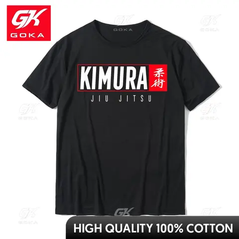Kimura - Jiu Jitsu 셔츠-BJJ-브라질 무술 티셔츠, 그래픽 디자인 코튼 남성 상의, 패셔너블 티