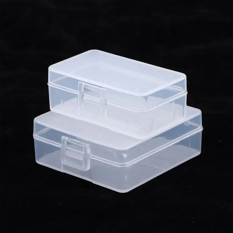 9V Battery Organizing Box 5PCS Transparent Plastic Holder Secure Cell Container for Garage and Home Use