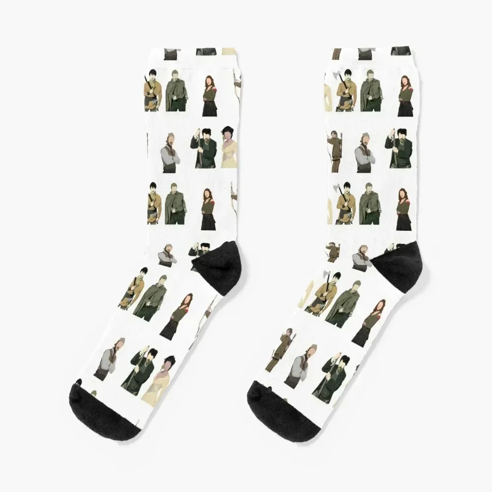 

Robin Hood Characters ensemble Socks sports and leisure christmass gift bright garter Men's Socks Women's