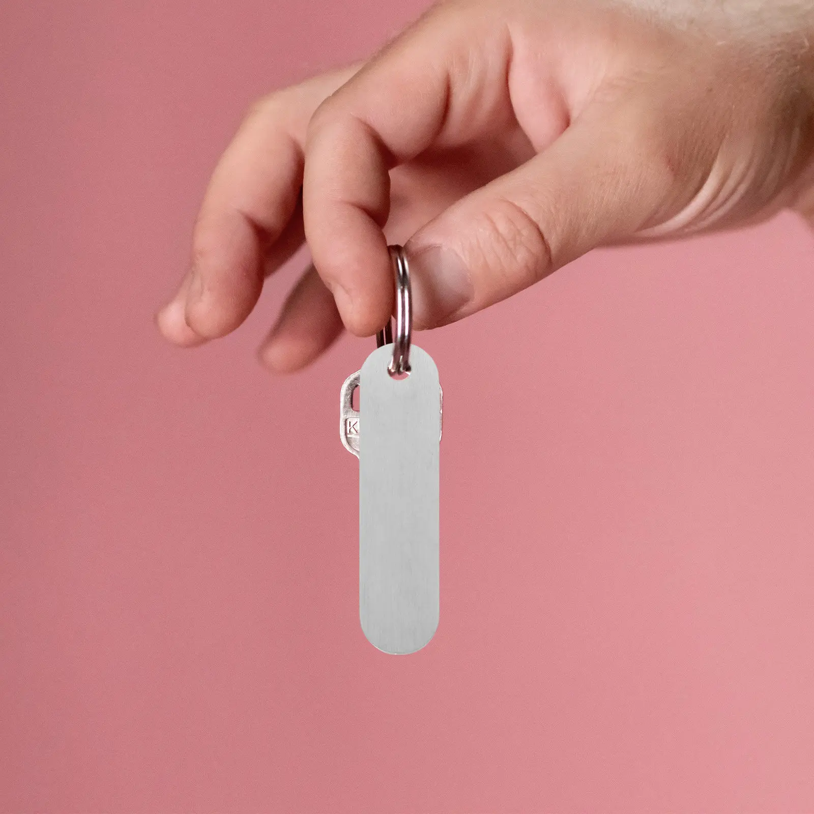 10Pcs Stainless Steel Blank Keychain Tags Engravable Metal Tags for Stamping DIY Crafts Jewelry Making Personalized Id Labels
