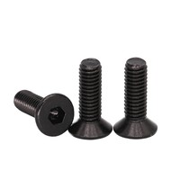 M1.6 M2 M2.5 M3 3/4/5/6/7-50mm Black 10.9 Grade Steel DIN7991 Hex Hexagon Socket Flat CSK Countersunk Allen Key Head Screw Bolt