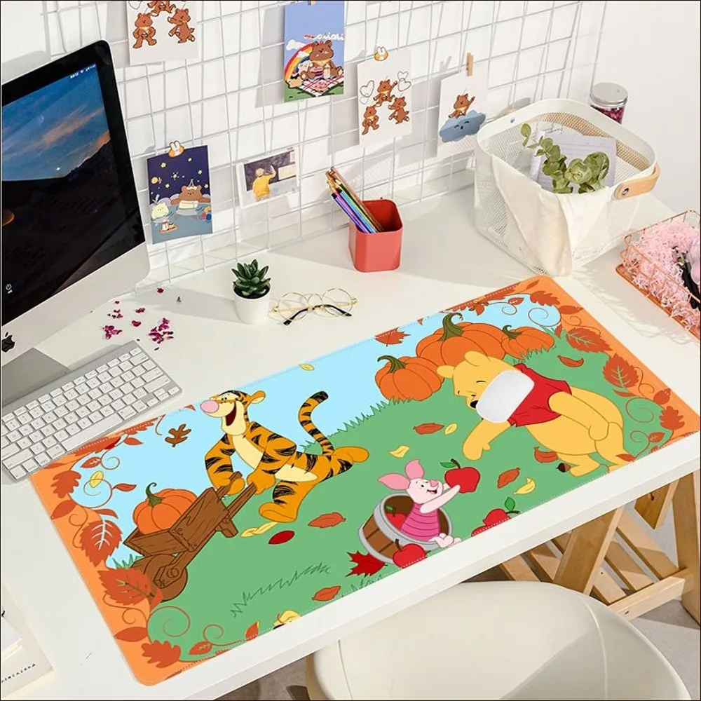 Disney Winnie the Pooh Bär Mauspad Schönes großes Gaming-Mauspad L XL XXL Gamer-Mauspad Größe Spieltastatur-Pad für Gamer