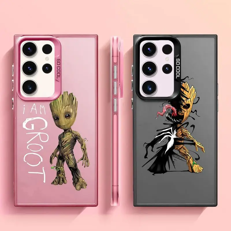 Marvel Groot Flora Colossus phone case for Samsung Galaxy S20 S21 Note20 Ultra S23 FE S24Plus Protective Sleeve TPU Cover funda