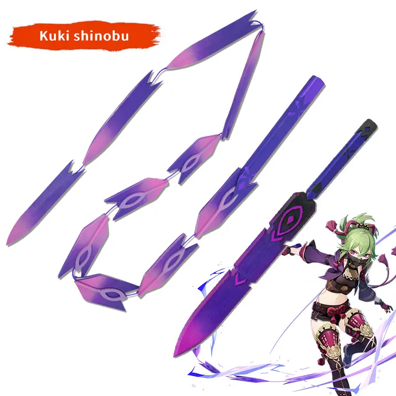 Genshin Impact Kuki shinobu Cosplay Weapon Props Model