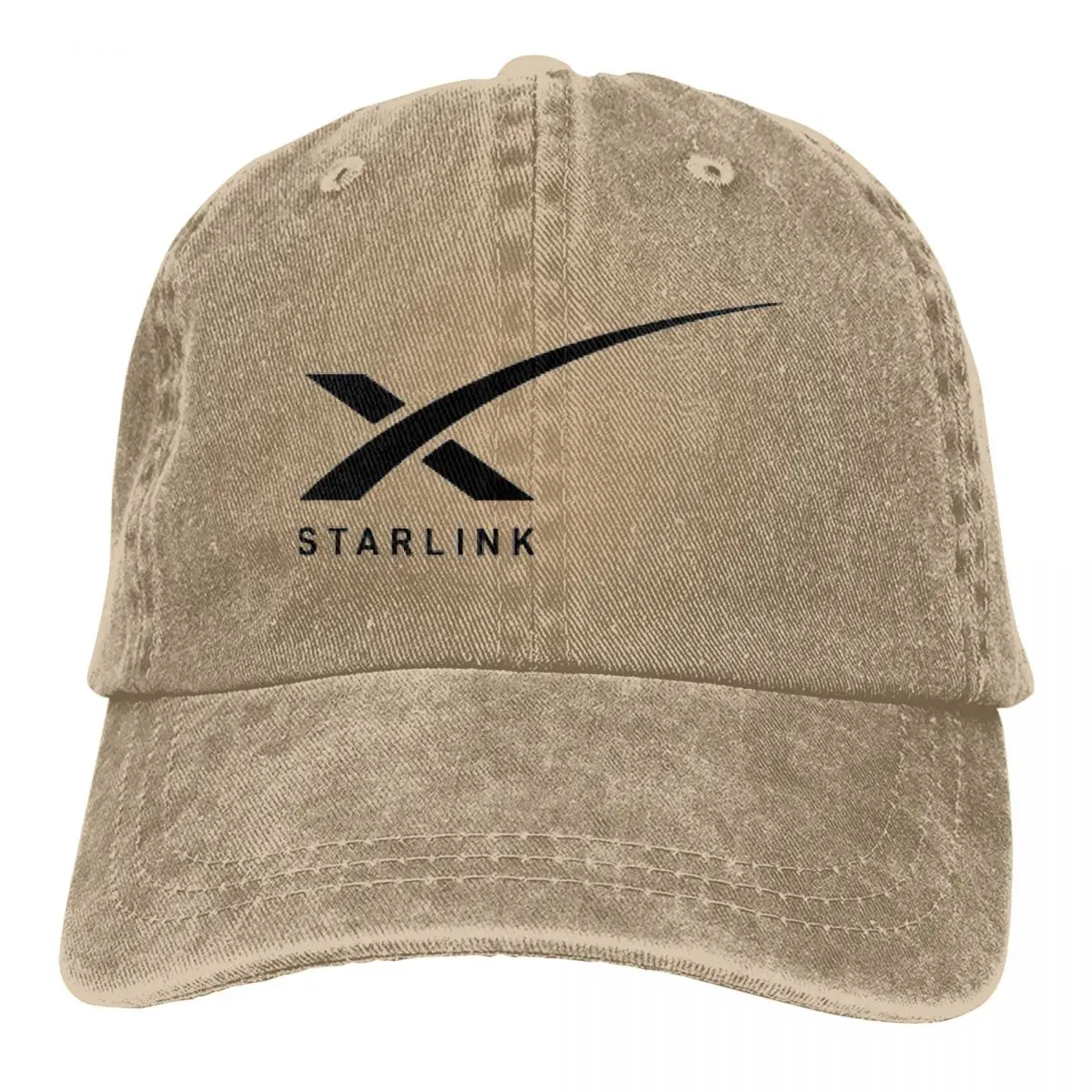 Baseballowy Unisex czapka z zmiękczana bawełna z daszkiem w stylu Vintage na co dzień czapka sportowa SpaceX Starlink