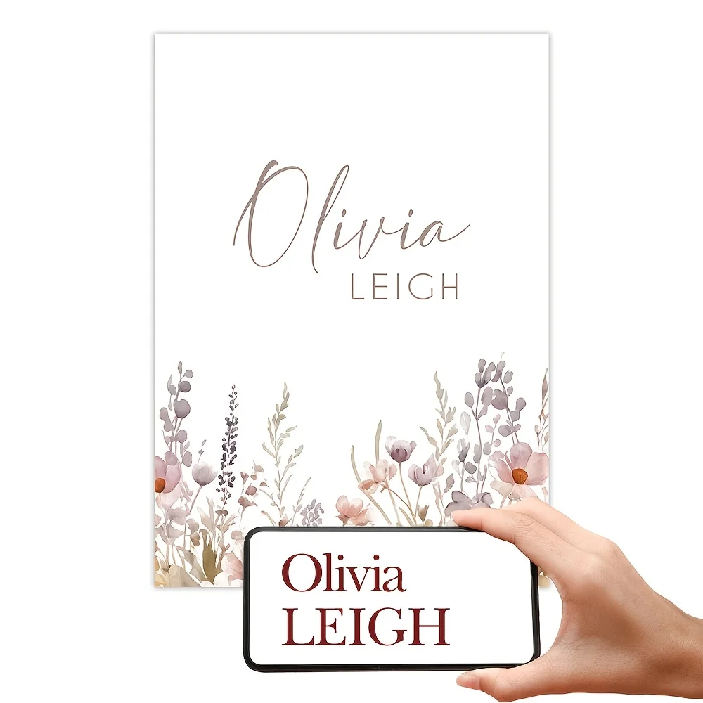 3 قطعة اسم شخصي مخصص الفن غير المؤطرة البوهيمي جدار الفن الوردي الحد الأدنى الكلاسيكية الأزهار طباعة قماش جدار الفن الاسكندنافية F #5