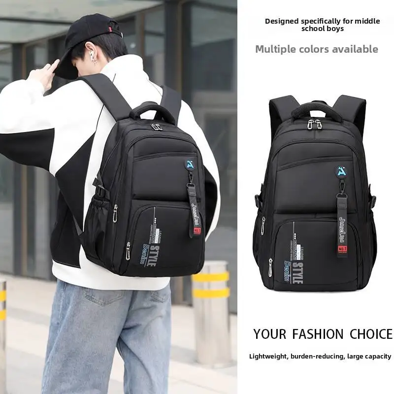 Neutral style backpack for men and women,suitable for business trips and student schoolbags,with multiple layers of pockets