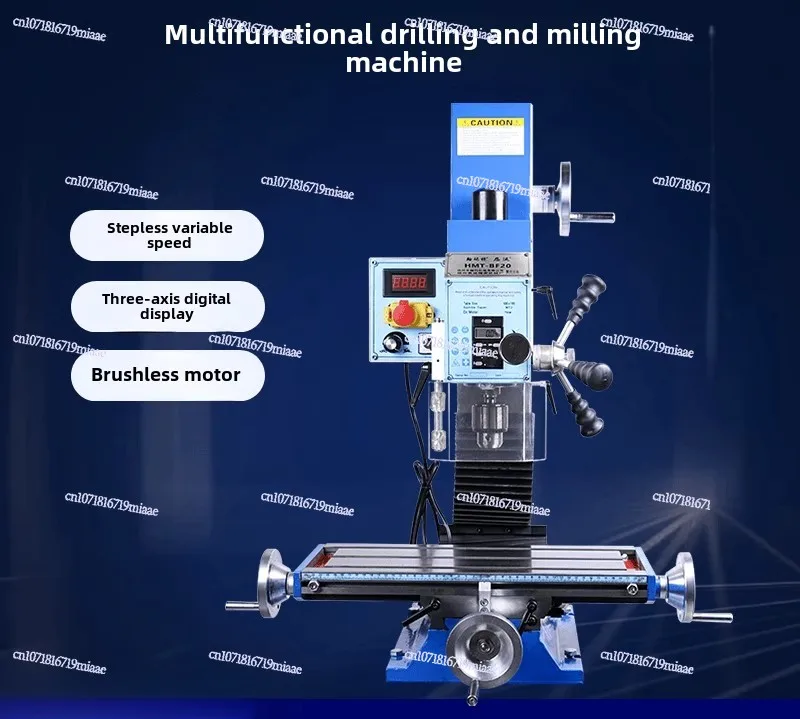 Home Teaching Industrial Grade Small Drilling and Milling Machine Multifunctional Desktop Drilling and Milling Machine High