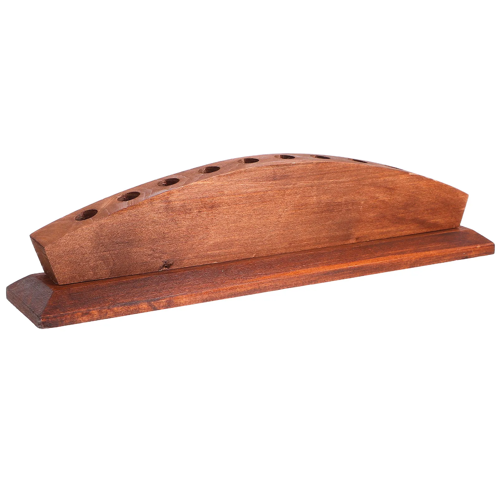 Wood Pen Holder Organizer For Pen Holder For Office Desk Christmas Desk Accessories 10-Slot Minimalist Desktop