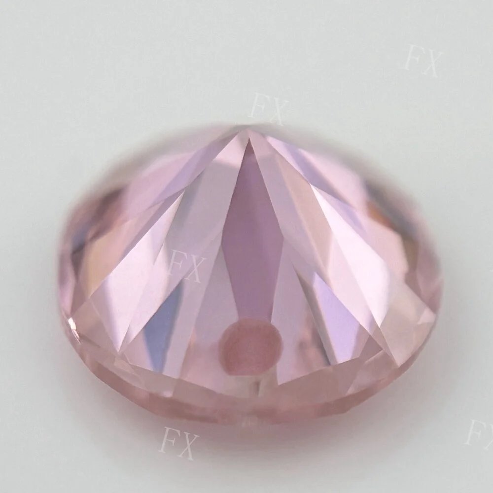 Oval Single Hole Pink 4x6~10x12mm Loose Cubic Zirconia AAAAA CZ stone Synthetic  Gemstones for Jewelry  DIY free shi