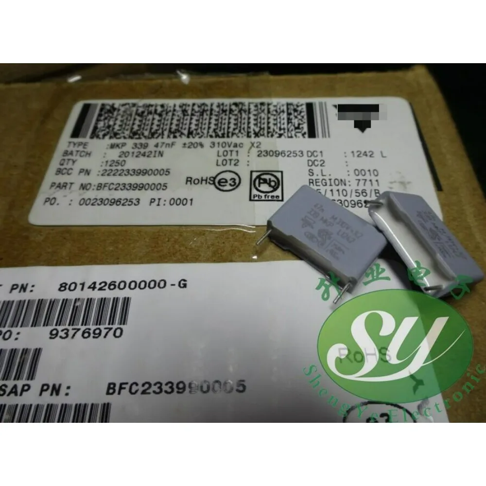 

10PCS MKP339 0.047uf/310vAC 47nf 47000pf 473 New 15mm Film Capacitor