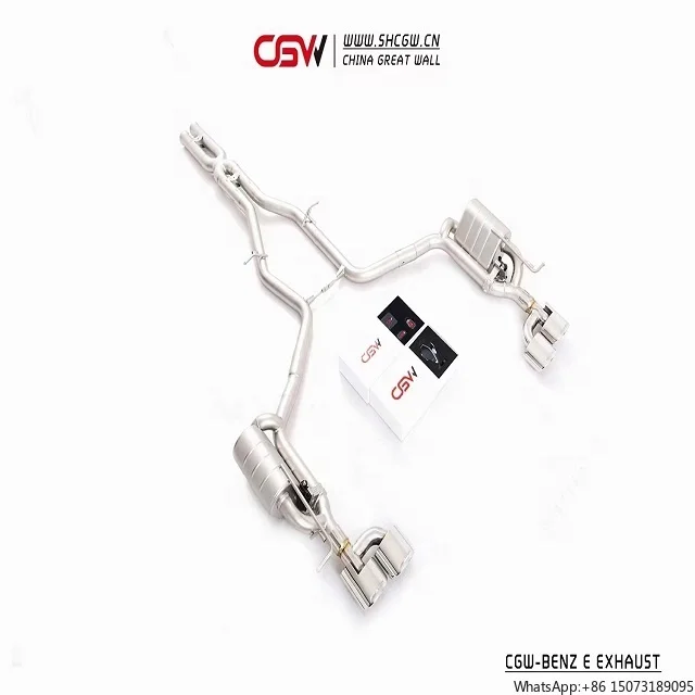

Newest Design SS304 Catback Muffler Tips with Electric Valve Control for W212 E Class E200 E300 E260 MY 2009-13