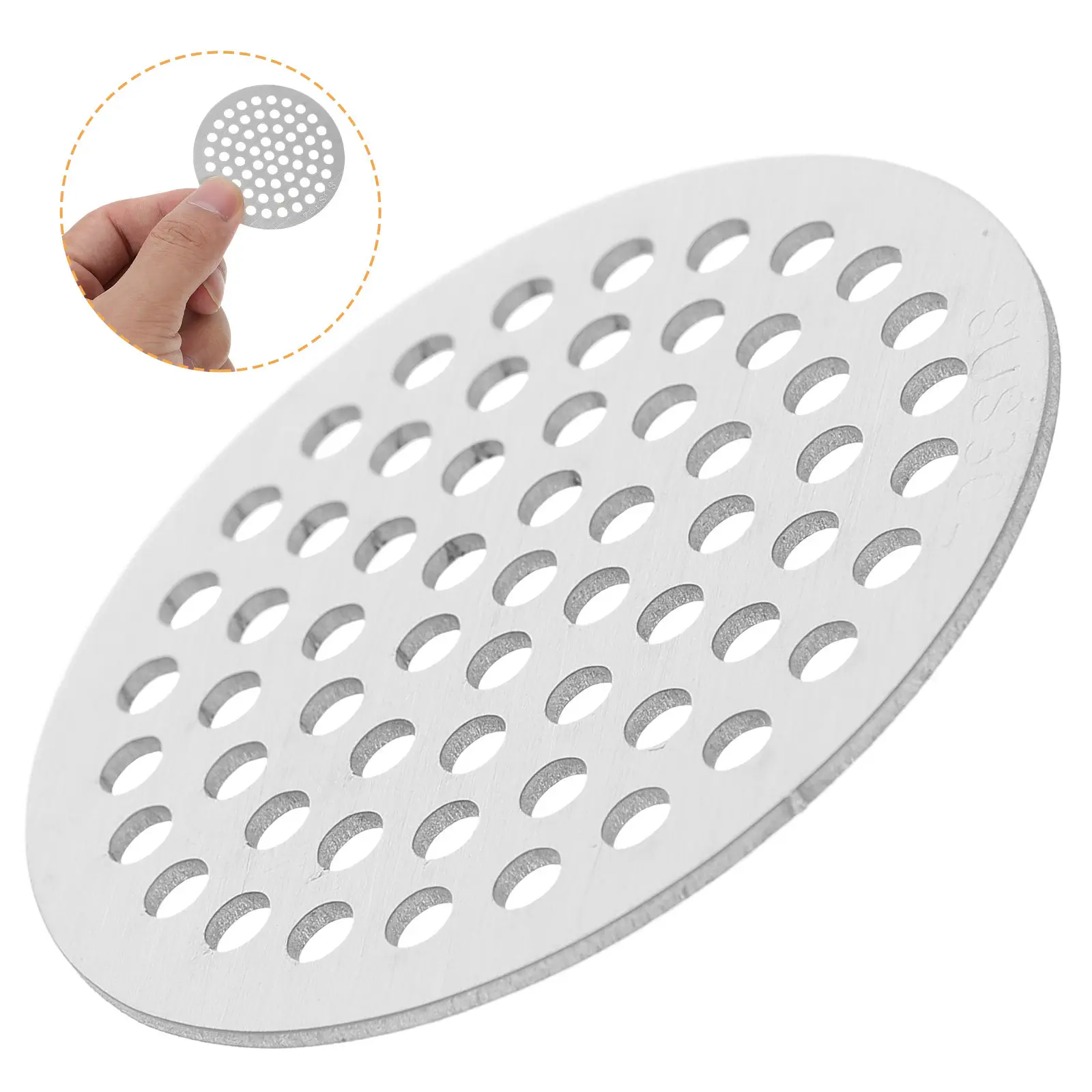 

Stainless Steel Round Shower Drain Cover Wear Resistant Hair Catcher Floor Drain Filter Bathroom Sink Strainer Shower Hair