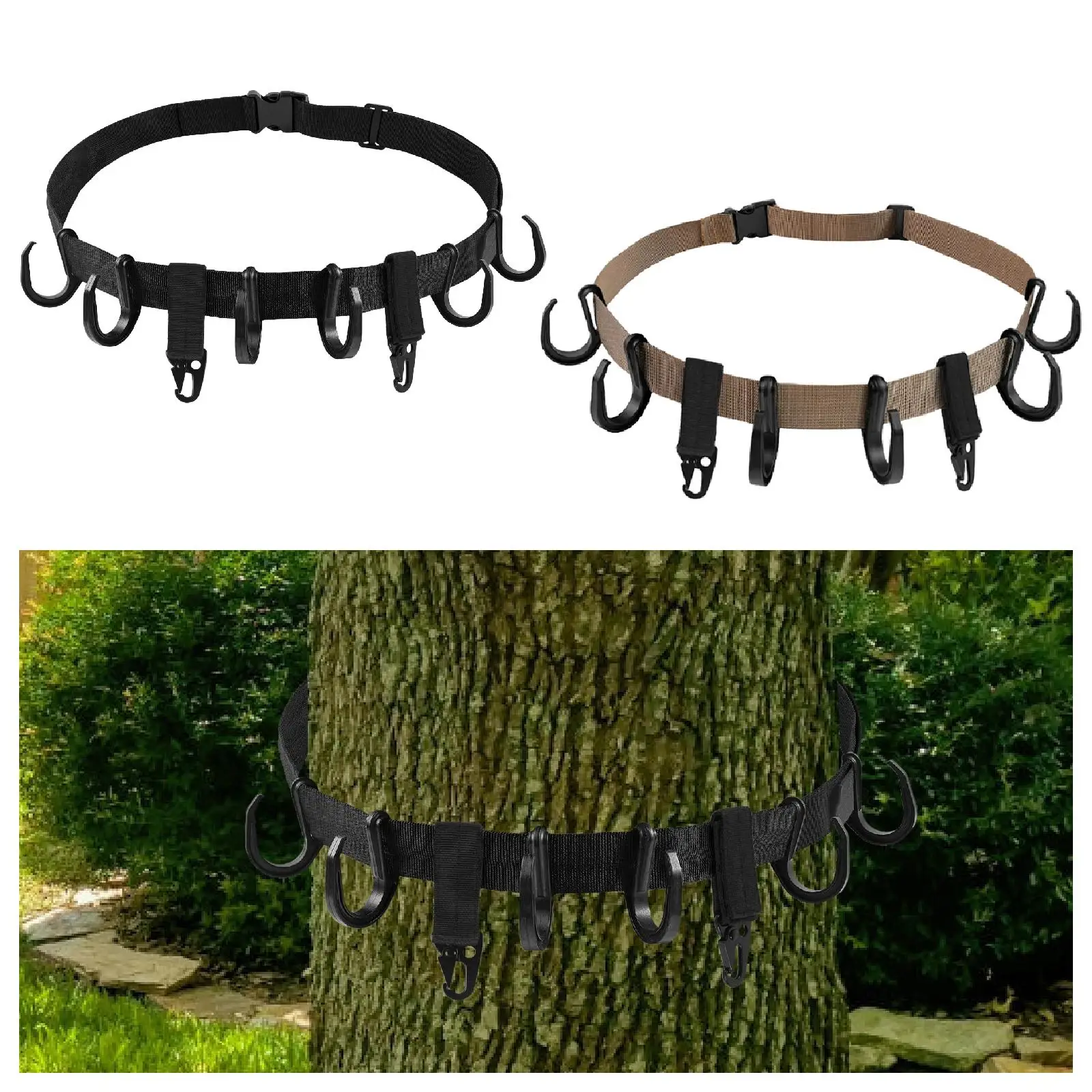 Treestand-Sangle de support d'arbre, cintres d'équipement, pêche, sac à dos de jardin