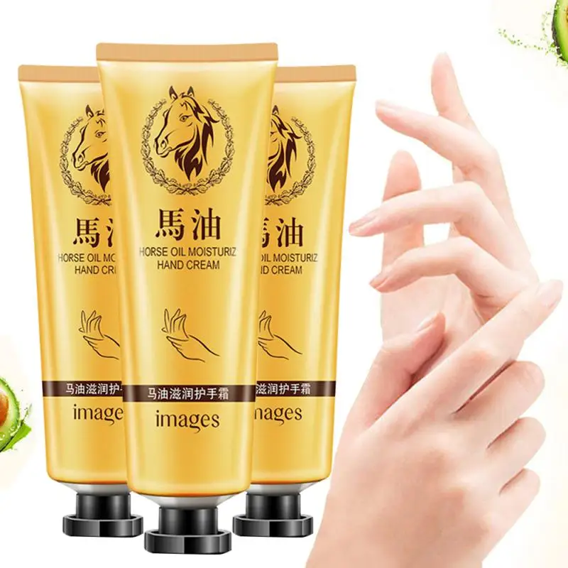 5/10PCS Horse Oil Repair Hand Cream Anti-Aging Winter Anti-crack Whitening Hand lotion Nourishing Care Cream Skin Care handcream