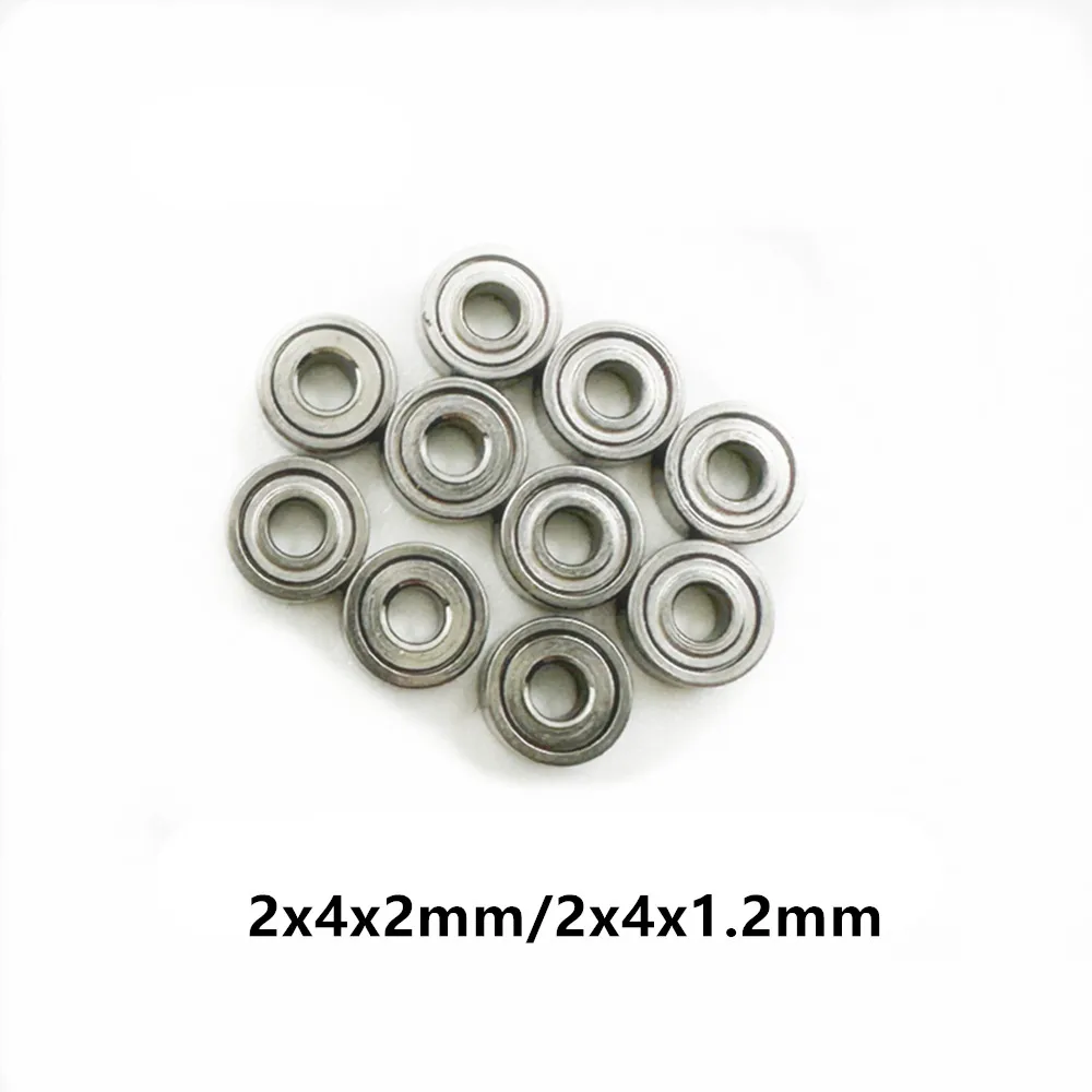 2x4x2mm 2x4x1.2mm Deep Groove Ball Bearing Miniature Bearing
