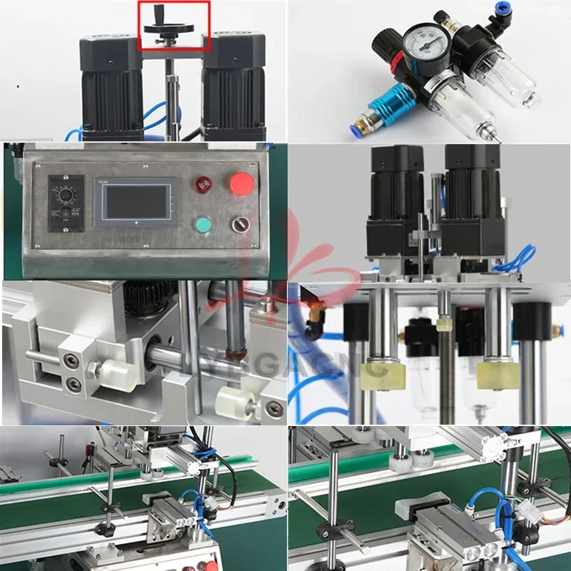 LY สายการผลิตมัลติฟังก์ชั่นอัตโนมัติ Capping เครื่องซีลเดสก์ท็อป Assembly Line ขวด Capper อุปกรณ์เสริม 220V 110V