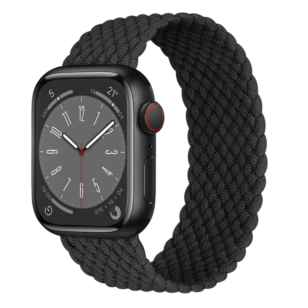 Bracelete Trançado Solo para Apple Watch, Band, iWatch Ultra 2, Series 9, 7, SE, 6, 8, 5, 4, 44mm, 45mm, 49mm, 40mm, 41mm, 42mm, acessórios