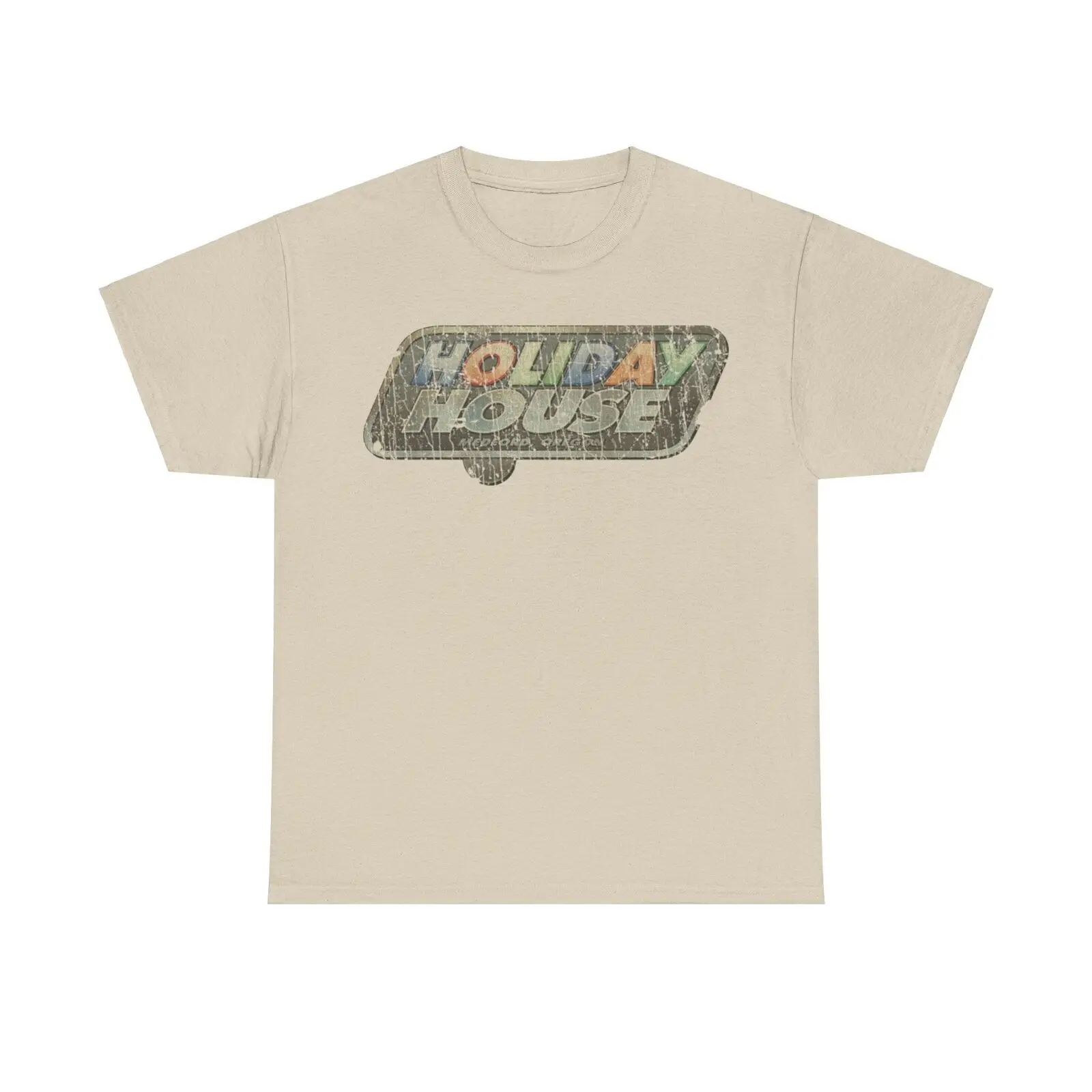 Holiday House Travel Trailers 1960 Distressed Print T-shirt