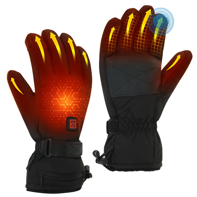 

Electrically Heated Motorcycle Gloves 5V 5000mah Non-slip Touch Screen Electric Riding Gloves Motorcycle Customized Gloves