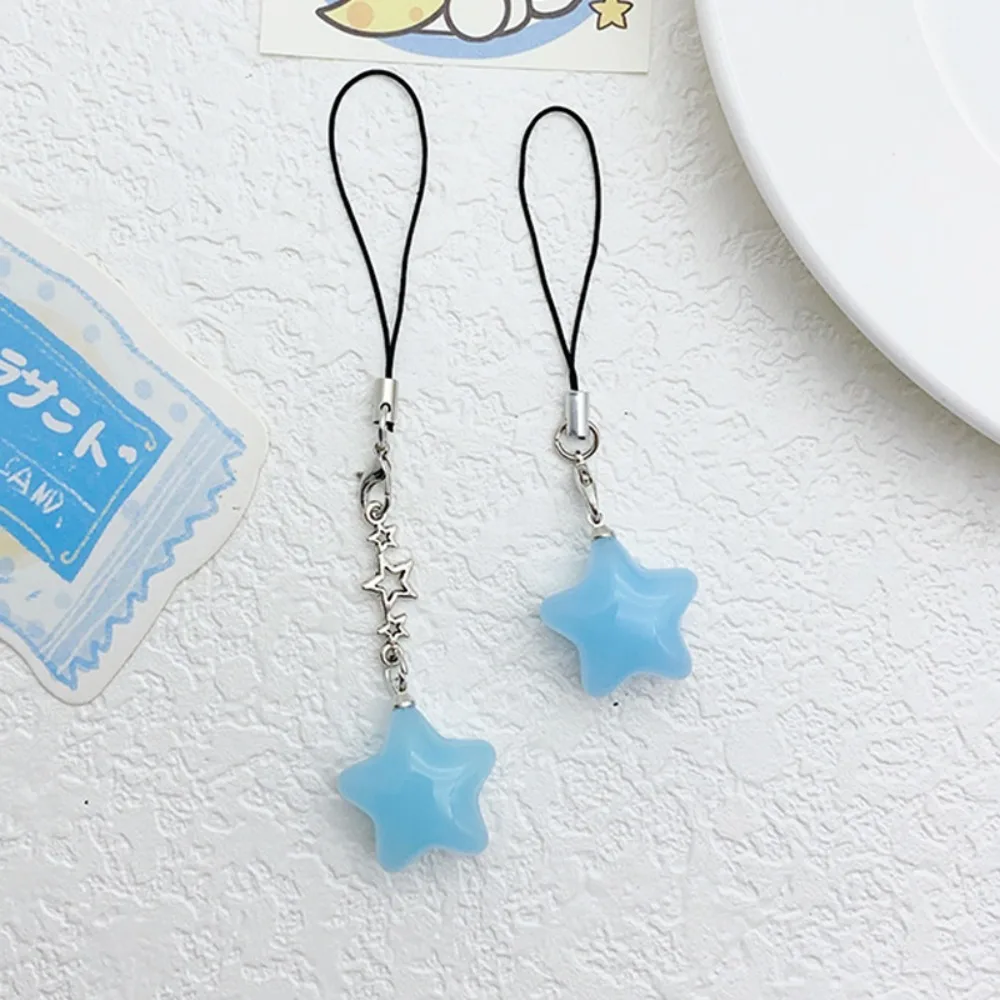 Trendy Pendant Star Star Phone Strap Pendant Keychain Phone Hanging Rope Universal Candy Color Mobile Phone Chain Couple Gift