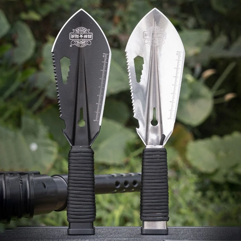 Mini Hand Shovel Multifunctional Steel Shovels Portable Outdoors Camping Spade Garden Bonsai Gardening Small Spades Thickened