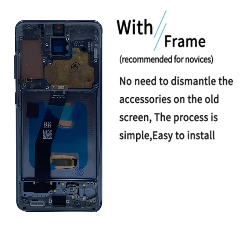 Imagem -06 - Digitador de Tela Sensível ao Toque Oled com Moldura Display para Samsung Galaxy S20 5g Lcd G981g981fg981w G981u G9810