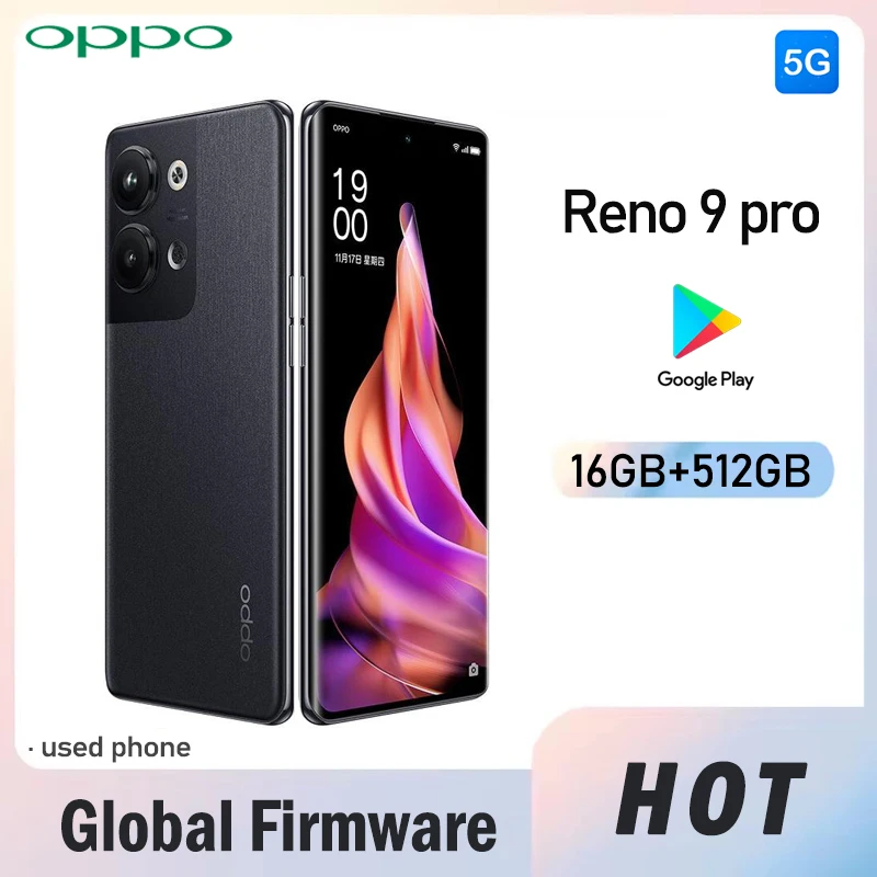 Global Firmware OPPO Reno 9 pro 5G smartphone MTk Dimensity 8100-Max 6.7