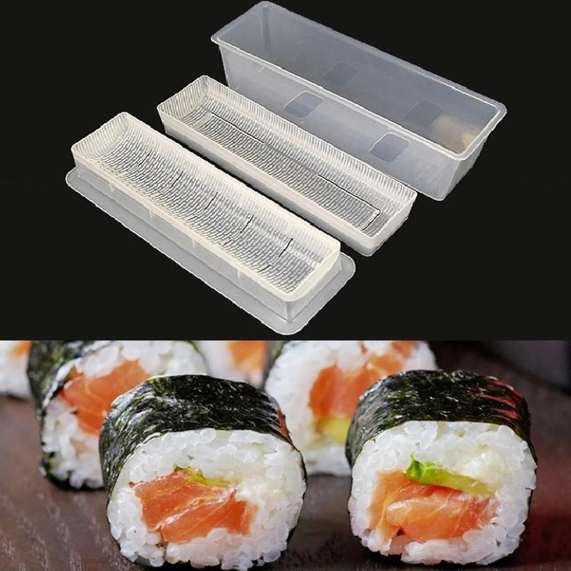 1Pc Portable Japanese Roll Sushi Maker Rice Mold Sushi Maker Baking Maker Kit Rice Roll Mold Kitchen Tools...