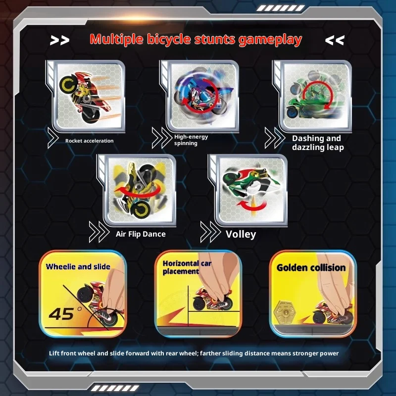 Genuino nuevo 2025 Miniso Idoon Sogo Mini dedo motocicleta coche modelo colección creativa conmemorar regalos juguetes de cumpleaños