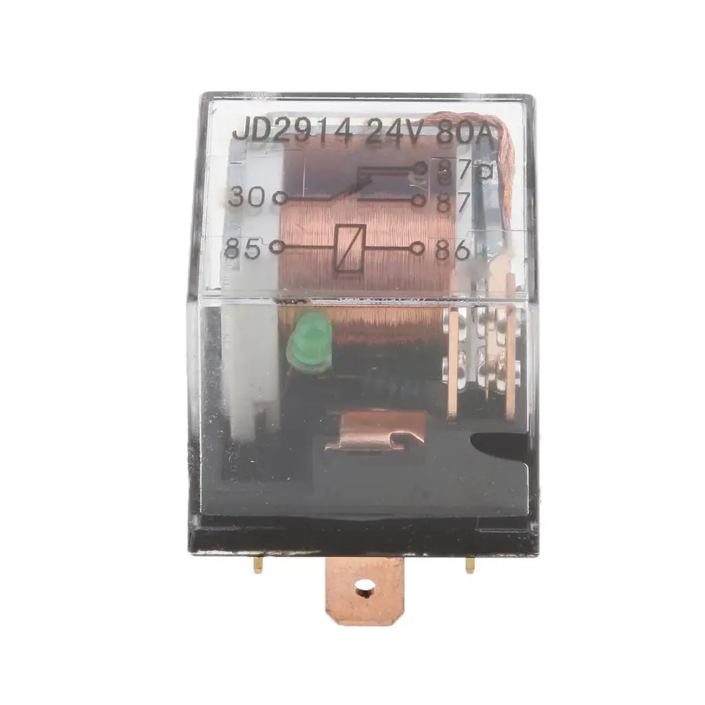 24 80 Amp 5-Pin Double Contact Relay for Car Truck Motorhome