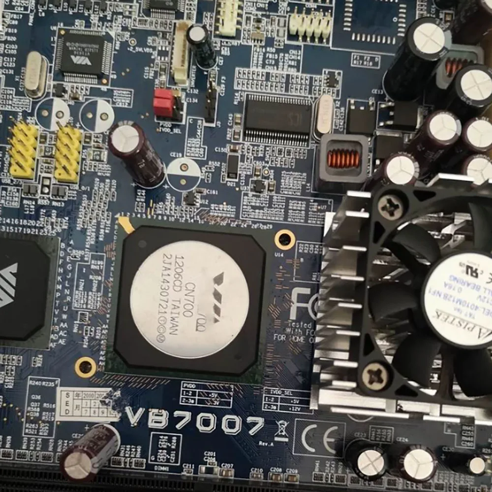 industrial control motherboard Mini ITX POS motherboard 17 * 17 dual network card DDR2 VB7007