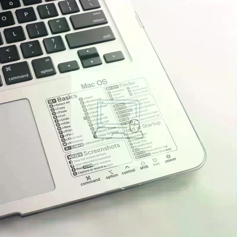 Laptop Keyboard Shortcut Reference Sticker for Windows  OS Easy Apply Decorative Skin for Office School Programmer Gift