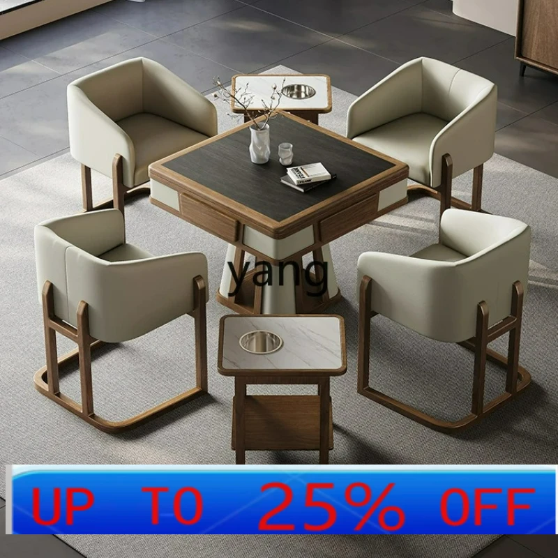 

LTT solid wood automatic household mahjong table dining table dual-purpose multi-function