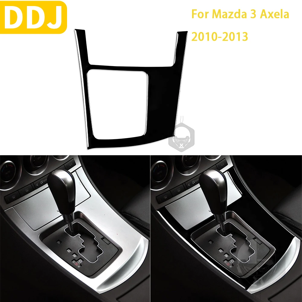 

For Mazda 3 Axela 2010-2013 Speed 3 Accessories Car Plastic Black Interior Automatic Gearshift Surround Trim Sticker Decoration