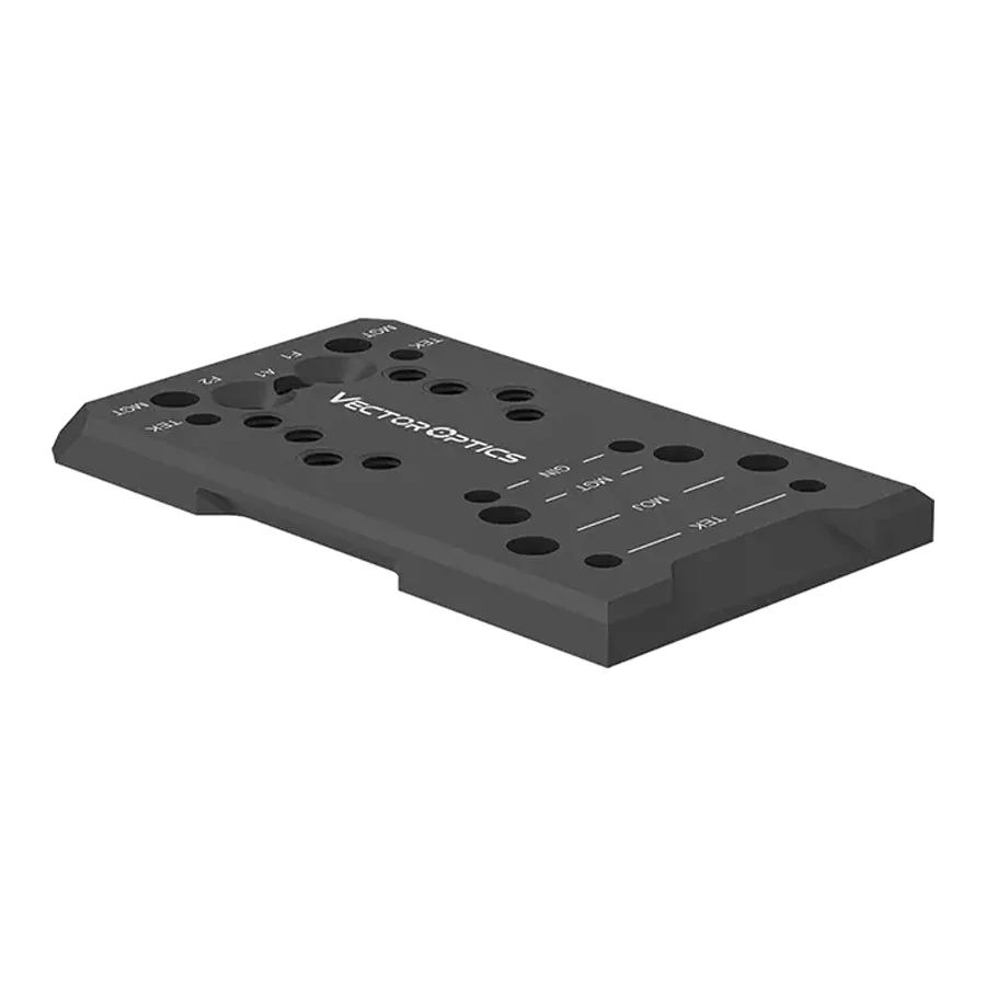 Vector Dovetail Adapter Mount Moj Mgt Tek Gin Footprint 7075-T6 Aluminum Rear Sight Plate Optic Mount Low Profile