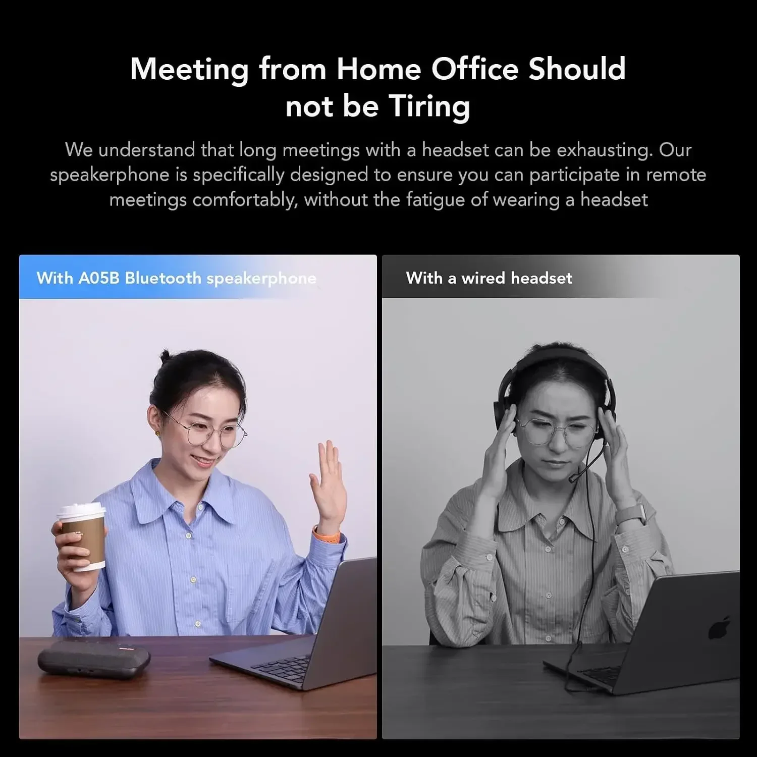 Nuroum A05B Bluetooth Speakerphone,Portable Speaker Mic,Noise Canceling,16ft Voice Pickup,Speaker for PC Laptop Office Trip