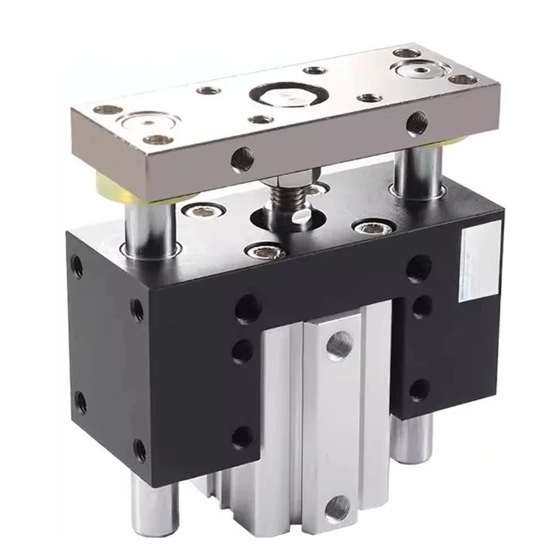 Pneumatic Cylinder Guide Bracket HSDAM Series 32/40/50/63 Three-axis Three Bar Fixed Frame Telescopic Rod Accessories