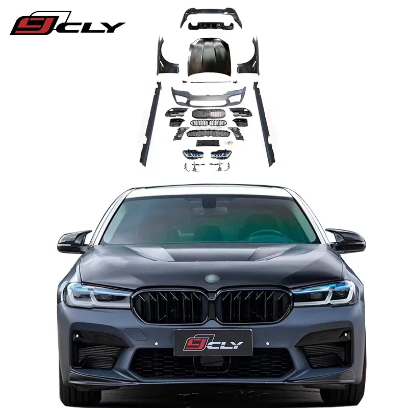 

CLY Auto Stoßstange Für BMW 5er F10 Upgrade 2021 G30 M5 Body Kit Scheinwerfer Rücklicht F10 Altes Upgrade Neues Bodykit