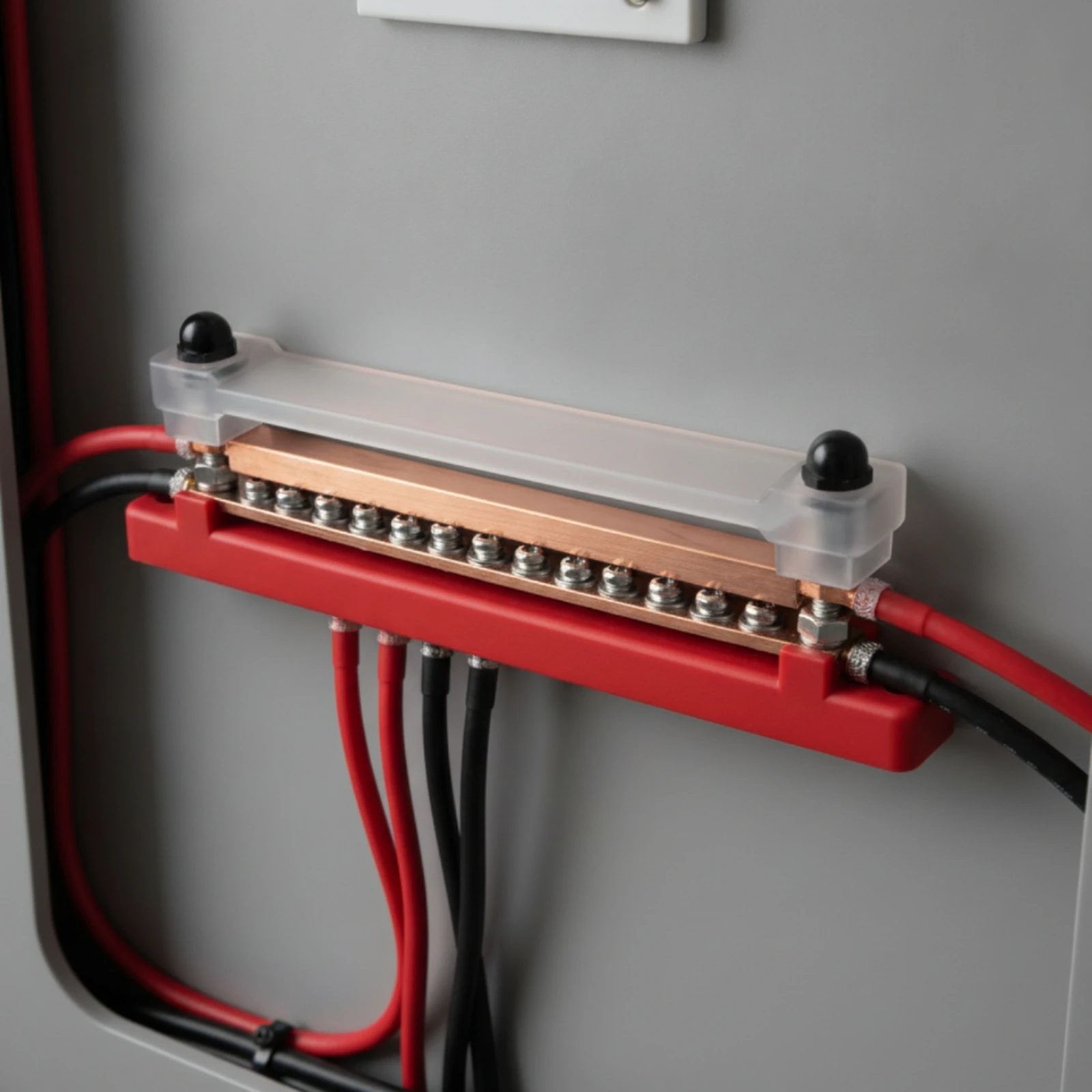 Power Distribution Block with Cover Screw-Fastened Power Distribution Block Marine Bus Bar Insulated Protective for Vehicle