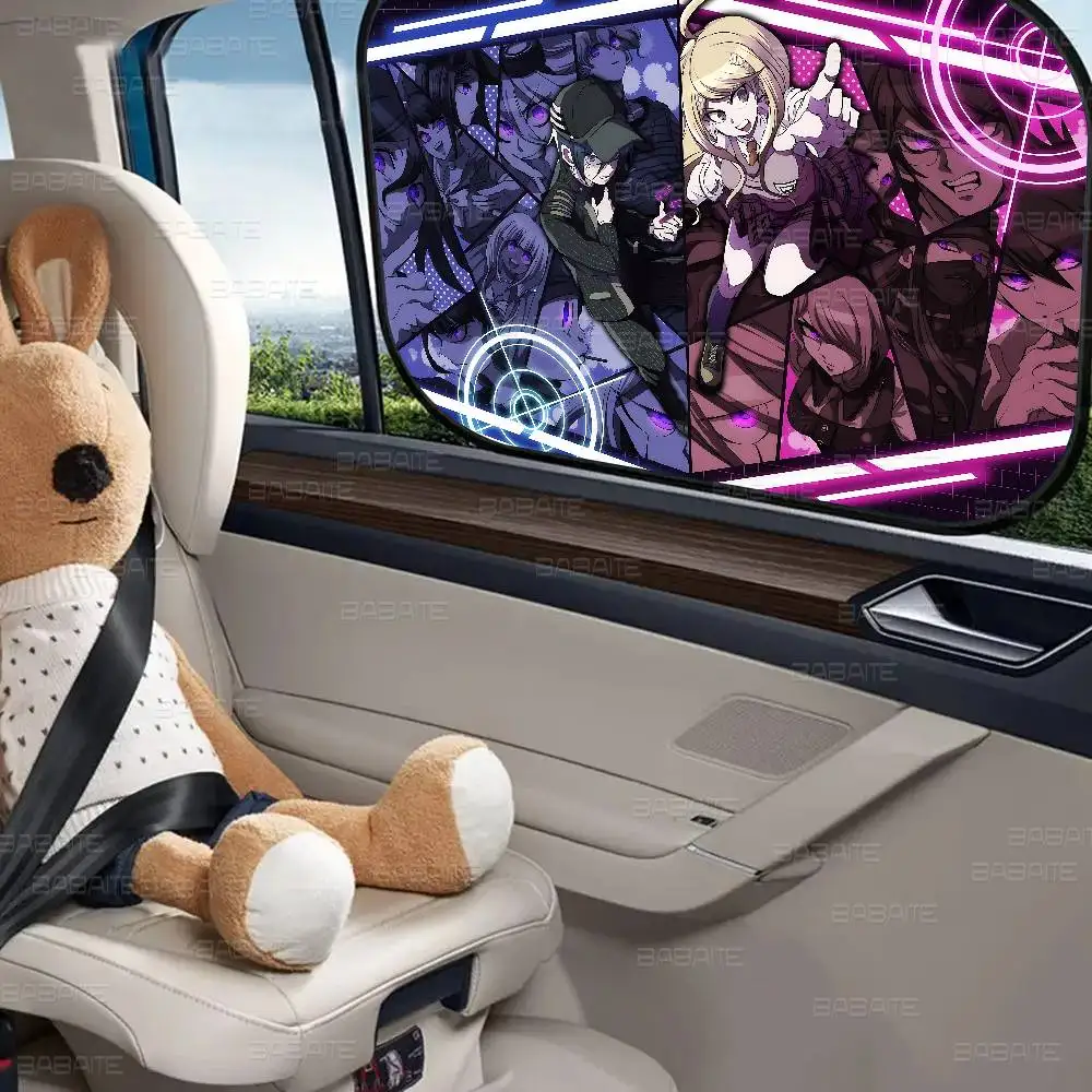 الكلاسيكية أنيمي Danganronpa نافذة السيارة الجانبية ظلال الشمس 1 حزمة الشمس وهج الأشعة فوق البنفسجية حماية للطفل الطفل نافذة جانبية الشمس الظل