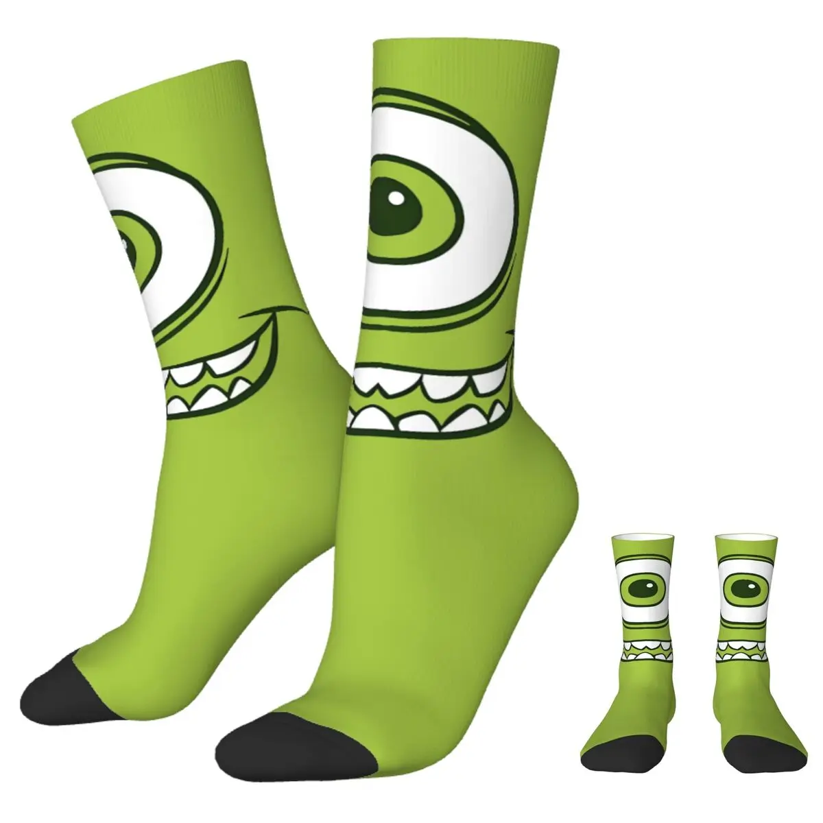 

Mike Wazowski Stockings Men Eye Socks Soft Breathable Fashion Socks Autumn Skateboard Non-Slip Graphic Socks Gift