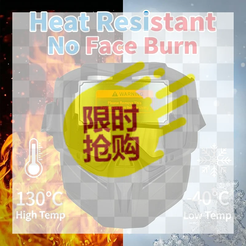 【BA】Auto Darkening Welding Mask With Heat Resistant Shell And Wide View Lens Perfect For Welding Construction Repair Work