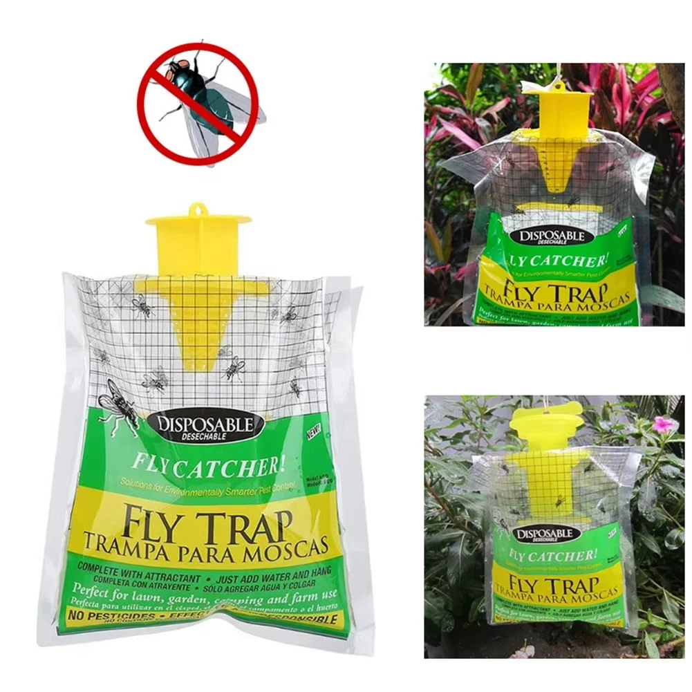 

Catcher Bag Hanging Flies Fly traps Drosophila Orchard Anti Fruit Catcher Pest Control Insect Safe Non Toxic Wasp Trap Farm
