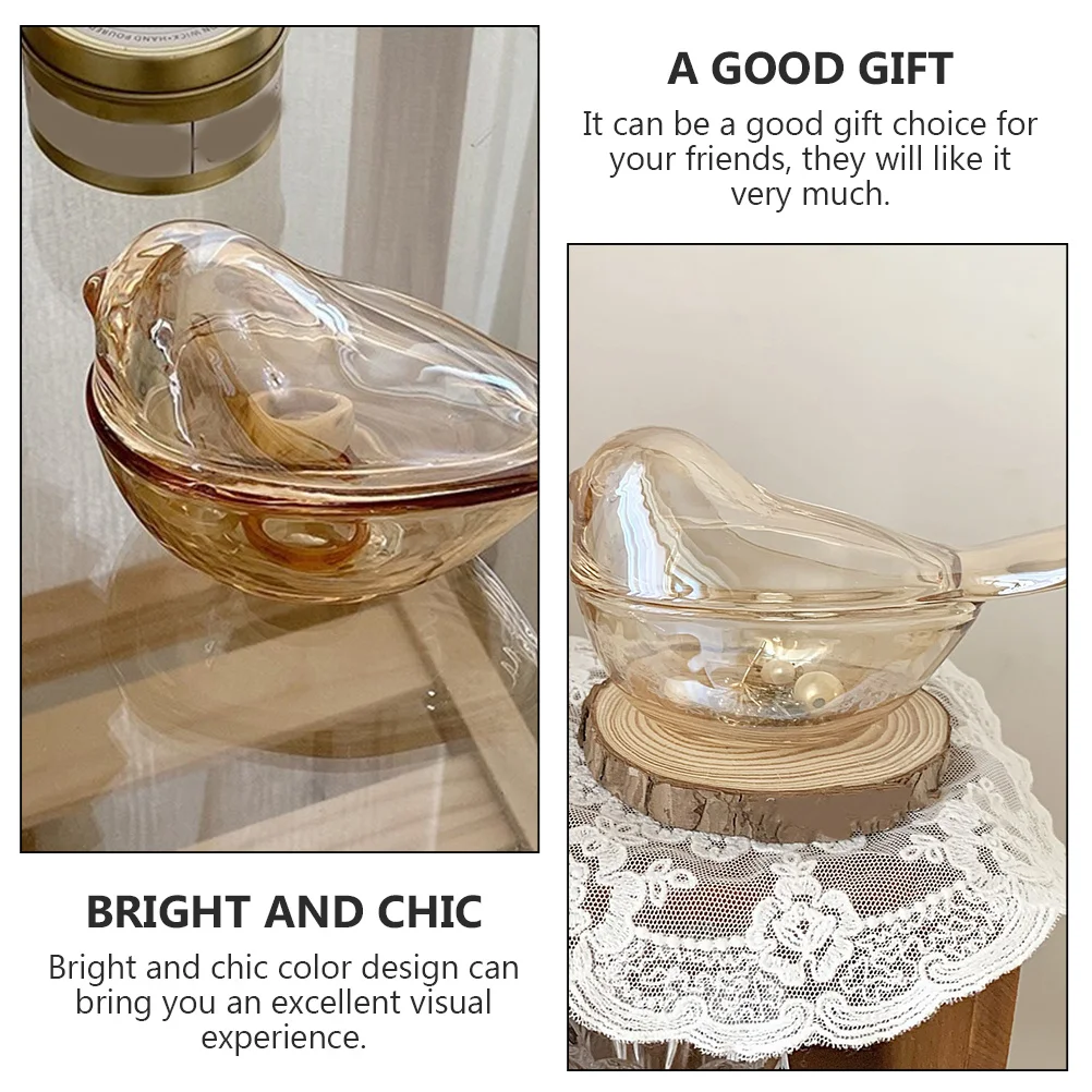 1Pcs Bird Jewelry Storage Box Durable Chic Ring Necklace Organizer Multi-Purpose Simple Jewelry Box