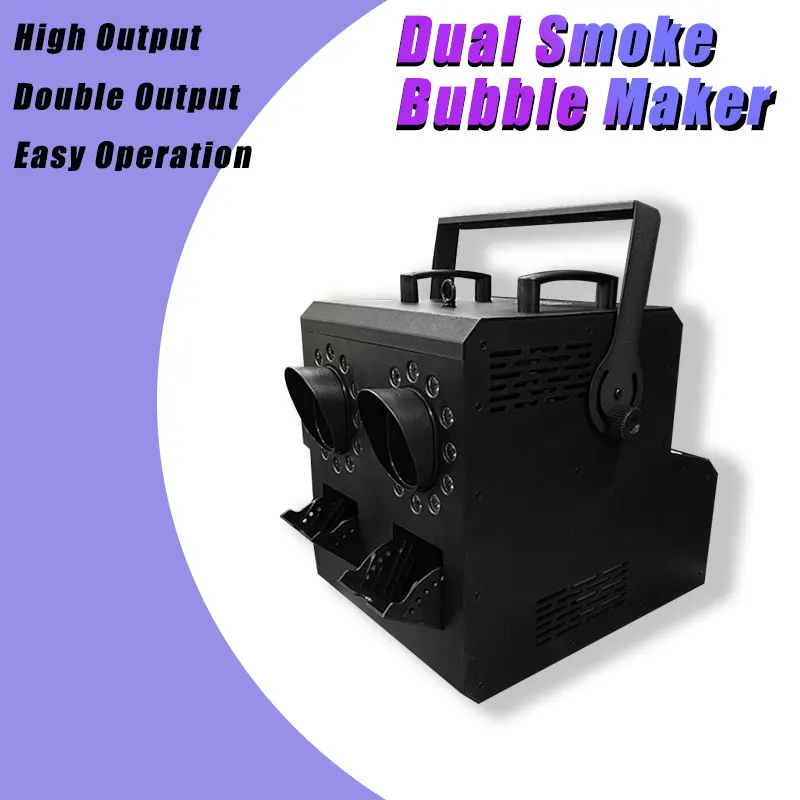 LED DMX512 Remote Control Electric 2000W Fog & Bubble Machine Double Wheel Smoke Bar KTV Hole Performance Special Effects Blower view 4