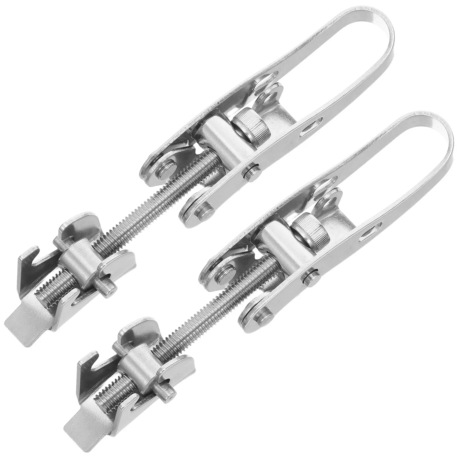 2Pcs Stainless Steel Toggle Bucket Hasp Lock Steel Buckles Quick Fastening Box Hardware Accessories for Leakproof Sealing