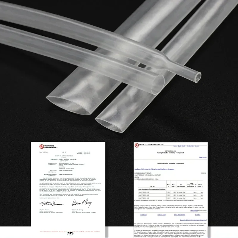 1~10m 2:1 Heat Shrink Tube Transparent Diameter 0.6mm ~ 80mm Polyolefin Tubing Sleeving Wrap Wire Repair DIY Cable Protecctor