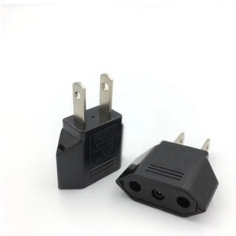 

EU Euro Europe to US USA Power Jack Wall Plug Converter Travel Adapter Adaptor