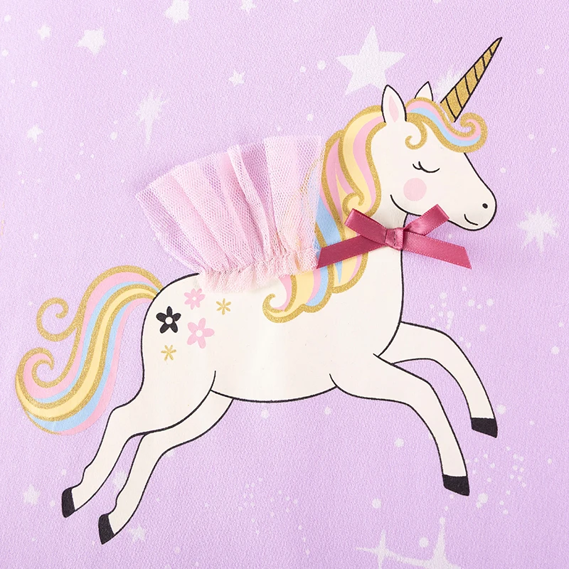 Little maven Baby Mädchen Herbst Neue Kinderkleidung Baumwolle Cartoon Einhorn Pullover Tops+Leggings Sets Kleidung für Kinder – Detail 4